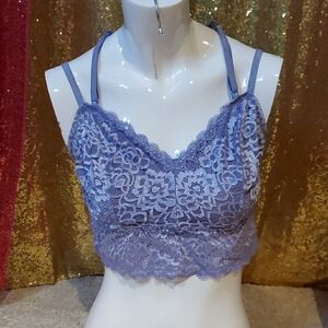 Deesse Lingerie Lavender Lace Double-Strap Bralette